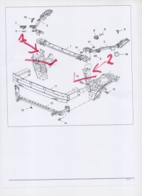 фото thumb №7, Opel insignia b лонжерон кронштейн поперечина лівий