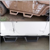 фото thumb №12, Прочные пороги боковой – off-road – набор jeep wrangler jl 2018-2024
