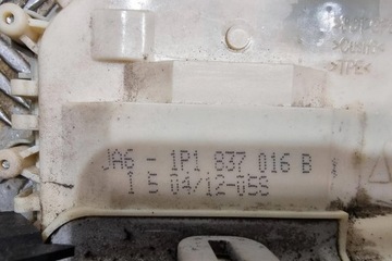 фото thumb №7, Замок правих передніх двері seat altea 5p1 1p1837016b 1.2l бензин