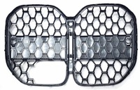 фото thumb №12, Решётка радиатора решётка радиатора решётки радиатора чёрный блеск pdc радар bmw 4 g22 g26 sport