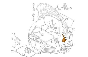 фото thumb №8, Петля крышки vag do audi r8 2007 2015 оригинальный 420823301b