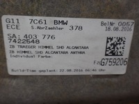 фото thumb №13, Стеля bmw 7 g11 czarna алькантара m-pakiet