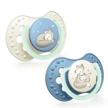 Lovi Dynamic Pacifier 18M+ 2 PCS сияет в темноте