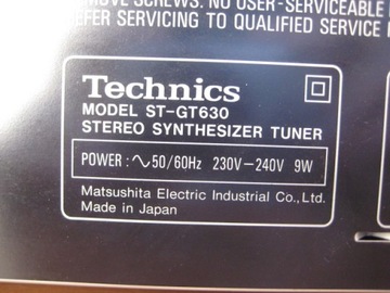 ST-GT630 Technics Stereo Synthesizer Tuner Radio g2