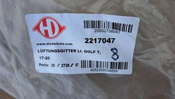 фото thumb №6, Vw golf vii 7 рестайлинг левая решётка бампера перед