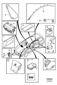 фото thumb №6, Volvo xc60 2011 датчики удару