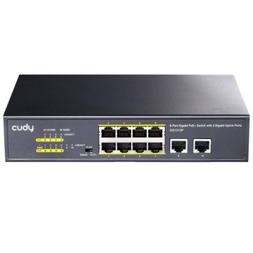 КОММУТАТОР PoE+ 10 портов GS1010P 120 Вт 1 Гбит/с VLAN CCTV