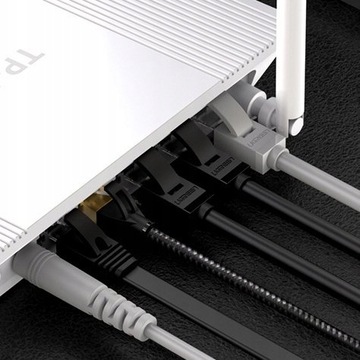 Плоский сетевой кабель UGREEN LAN RJ45 Cat.6 — 1 м