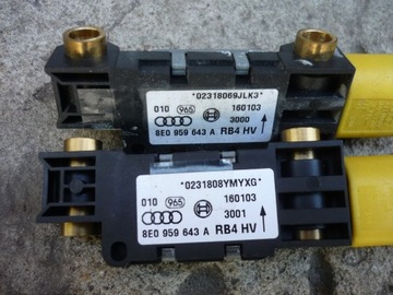КОМПЛЕКТ ДАТЧИКОВ + ДАТЧИК + ПОДУШКА БЕЗОПАСНОСТИ + ШТОРКА AUDI A4 B6 B7 СЕДАН