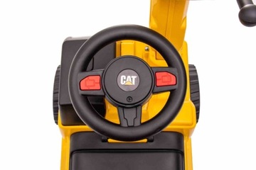 Ездовой толкатель ходунки колесный ЭКСКАВАТОР CAT детский желтый, 50(73)х28х42(4)