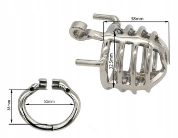 Klatka na penisa Stalowy pas cnoty Chastity Belt
