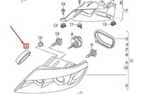 фото thumb №7, Audi q7 4l лампа фара круглая nowa оригинальная 4l0941607