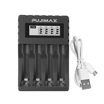 Интеллектуальное зарядное устройство для литий-ионных аккумуляторов PUJIMAX 1,5 В AA AAA
