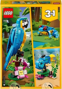LEGO CREATOR 3IN1 EXOTIC ANIMALS 31136 РЫБА-ЛЯГУШКА ДЛЯ ДЕТЕЙ 24 ЧАСА ДЛЯ ВЕЧЕРИНКИ