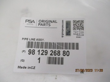 фото thumb №8, Peugeot 2008 труба шланг выжимной сцепления 9812926880
