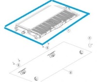 Tesla model 3/y радіатор води 1494175-00-b радіатор cooling fan module Доставка, фото thumb