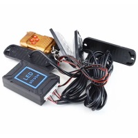 4x 6led лампа помаранчева błyskowa попереджувальна pilot stroboskop programy Ціна, фото thumb