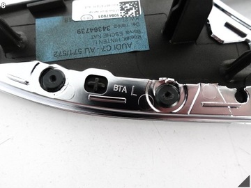 фото thumb №9, Audi a6 s6 4g0 c7 рестайлинг 10-18 защита dekor дверь левая зад хром дерево aj3