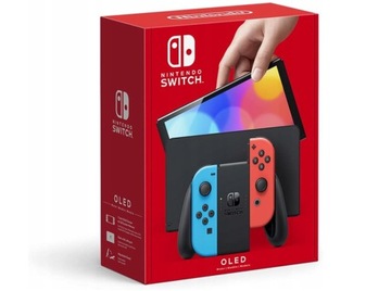 NINTENDO SWITCH OLED 64 ГБ — НЕОН — НАБОР С КОРОБКОЙ