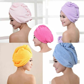 TURBAN RĘCZNIK DO WŁOSÓW NA GŁOWĘ Z MIKROFIBRY mix