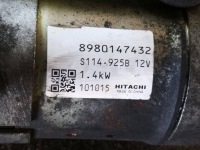 Стартер opel astra h 3 j iv 1.7 cdti 14 зубьев 8980147432 100% исправный Цена, фото thumb