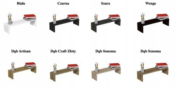 Nadstawka, półka na biurko DĄB ARTISAN 70/80cm