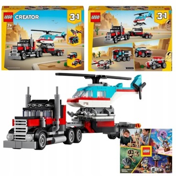 LEGO Creator Бортовой грузовик и вертолет 31146 + БЕСПЛАТНЫЙ КАТАЛОГ