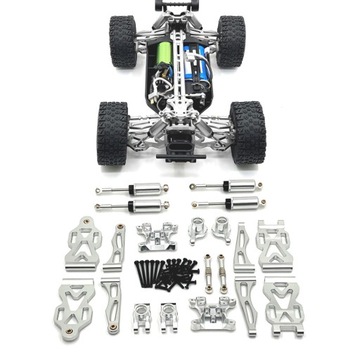 1/16 RC Cars Metalowe części zamienne Zestawy akcesoriów do JJRC Q130A Argent