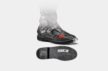 SIDI CROSSFIRE 3 ЧЕРНЫЕ СЕРЫЕ ВНЕДОРОЖНЫЕ КРОССОВКИ, РАЗМЕР 47