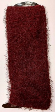 OCIEPLACZE NA NOGI GETRY OZDOBNE ONE SIZE BORDOWE 37 CM