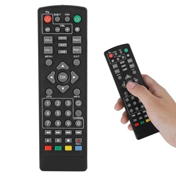 УНИВЕРСАЛЬНЫЙ ПУЛЬТ ДИСТАНЦИОННОГО УПРАВЛЕНИЯ ДЛЯ ДЕКОДЕРА DVB-T2, ЧЕРНЫЙ