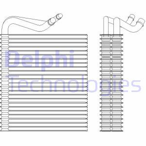ИСПАРИТЕЛЬ КОНДИЦИОНЕРА ВОЗДУХА TSP0525202 DELPHI