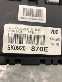 фото thumb №5, Счетчик приборы vw golf vi 5k0920870e europa