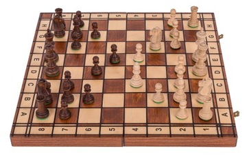 КВАДРАТ - Деревянные шахматные фигуры JOWISZ - 40 x 40 см - Взвешенные шахматные фигуры