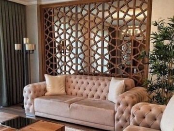 декоративное ажурное панно, треугольники, 25х59см