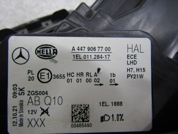 фото thumb №15, Mercedes vito w447 лампа левая обычная a4479067700