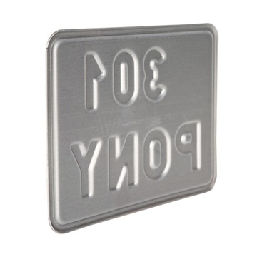 Рельефная табличка на номерную рамку мопеда, скутера, мотоцикла М1 PONY