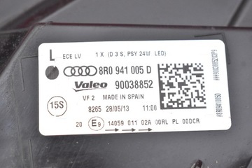 фото thumb №7, Фара лівий лампа перед ксенон uk 8r0941005d audi q5 8r рестайлінг 12-17