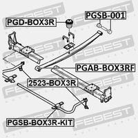фото thumb №12, Febest pgab-box3rf втулка підшипник, щітка ресора