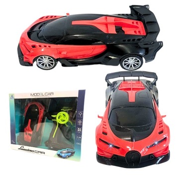 Удаленный -Контролированный автомобиль Super RC Пилот Bugatti 1:24 Светодиодные фонари C