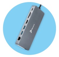 Корпус HUB SSD NVME SATA M.2 USB-C 3.2 HDMI 4K 60Hz PD 100W
