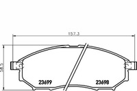 фото thumb №1, Textar тормозные колодки тормозные infiniti перед m 10-