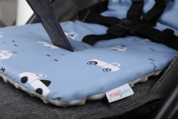 ВСТАВКА ДЛЯ КОЛЯСКИ MINKY, ДВУХСТОРОННЯЯ ХЛОПКА BABYMAM