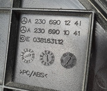 фото thumb №7, Планка защита крыша правый зад mercedes sl 55 r230