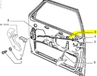 фото thumb №6, Клипса кронштейн дверь fiat croma оригинальный номер 5944525