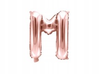 Foil Balloon Pink Gold Letter E Письмо 35 см