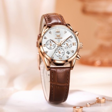 OLEVS 5523 Moda Zegarki Damskie Chronograf