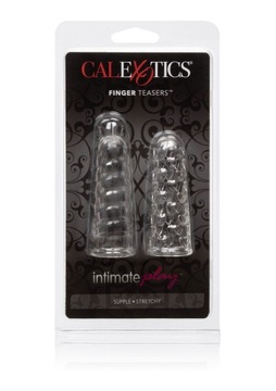 Прозрачный стимулятор пальцев с выступами, 2 шт Calexotics