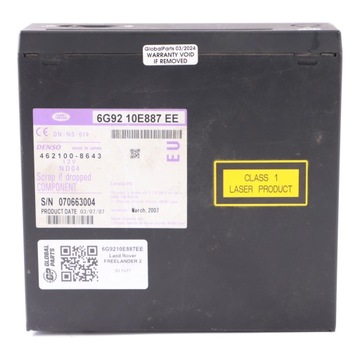 фото thumb №9, Land rover freelander 2 считыватель навигации проигрыватель dvd cd 6g9210e887ee