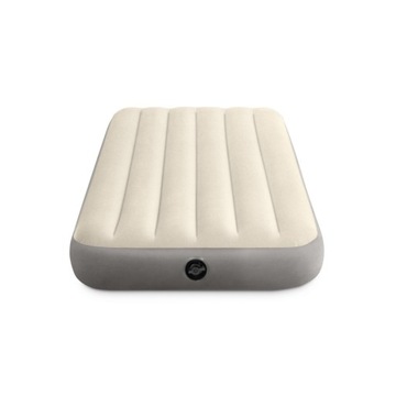 Одинарный надувной матрас + насос 191 x 99 x 25 см, велюр Intex 64101